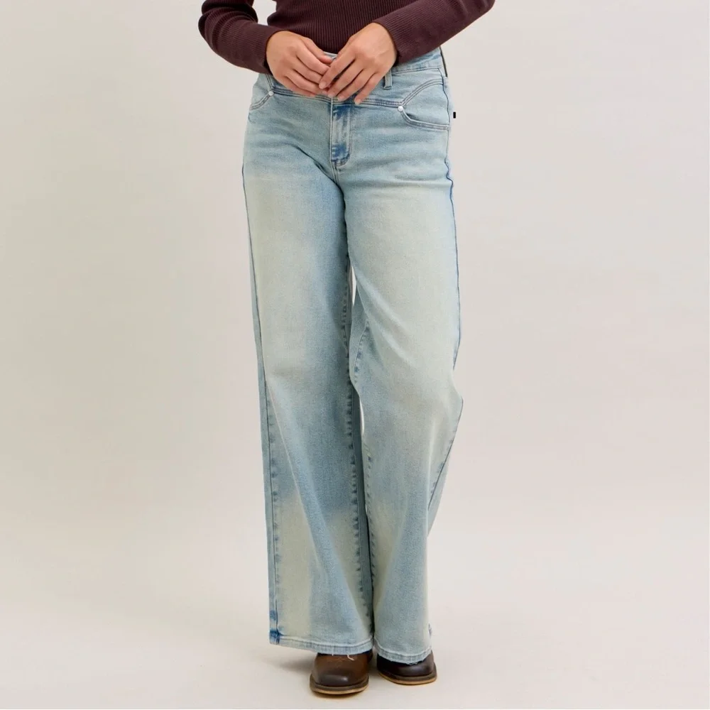 NEW🎉 Judy Blue High Waist Column Straight Jeans - Picture 6 of 12